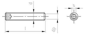 картинка ISO 4026 A2 M 5X16 от ЧТУП "Ю-Кэн"