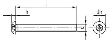 картинка Art. 9121 A2 M 8X35 TX-PIN 40 от ЧТУП "Ю-Кэн"