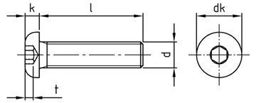 картинка ISO 7380-1 A2 M 10X25/25 от ЧТУП "Ю-Кэн"