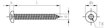 картинка ISO 14585 A2 C 3,9X13 TX15 от ЧТУП "Ю-Кэн"