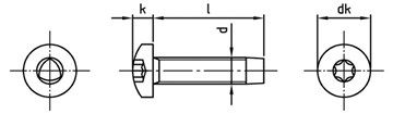 картинка DIN 7500 A2 ME M 5X16 TX25 от ЧТУП "Ю-Кэн"