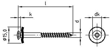 картинка Art. 9187 A2-Cu 4,5X25 TX20 от ЧТУП "Ю-Кэн"