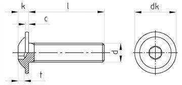 картинка ISO 7380-2 A2 M 5X55/55 от ЧТУП "Ю-Кэн"