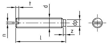 картинка DIN 417 A4 M 6X25 от ЧТУП "Ю-Кэн"
