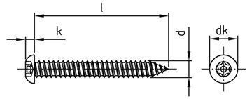 картинка Art. 9120 A2 C 6,3X25 TX-PIN 27 от ЧТУП "Ю-Кэн"