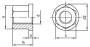 картинка DIN 6331 A2 M 14 A/F 21 от ЧТУП "Ю-Кэн"