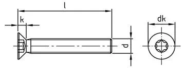 картинка DIN 965 A2 M 8X50 H от ЧТУП "Ю-Кэн"