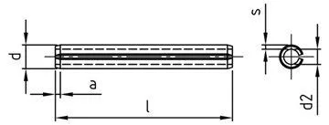 картинка ISO 8752 AISI 301 8X20 от ЧТУП "Ю-Кэн"
