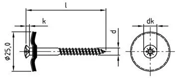 картинка Art. 9069 A2-Cu 4,5X25 Z от ЧТУП "Ю-Кэн"