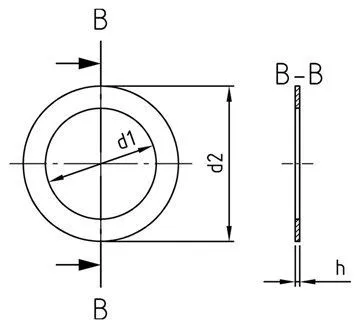 картинка DIN 988 A2 25X35X0,2 от ЧТУП "Ю-Кэн"