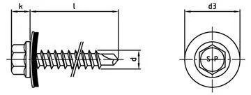 картинка Art. 9504 A2/CV 5,5X110 sealing washer 16 mm от ЧТУП "Ю-Кэн"