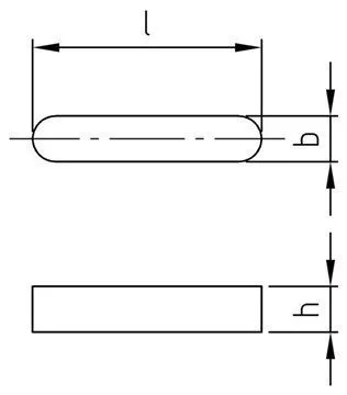 картинка DIN 6885 AISI 316Ti A 5X5X16 от ЧТУП "Ю-Кэн"