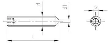 картинка ISO 4027 A2 M 5X8 от ЧТУП "Ю-Кэн"