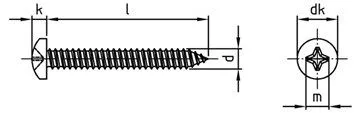 картинка DIN 7981 A2 4,2X9.5 F от ЧТУП "Ю-Кэн"