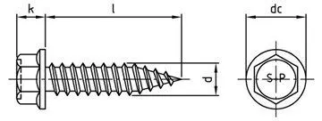 картинка Art. 9505 A2/CV 4,5X25 sealing washer 14 mm от ЧТУП "Ю-Кэн"